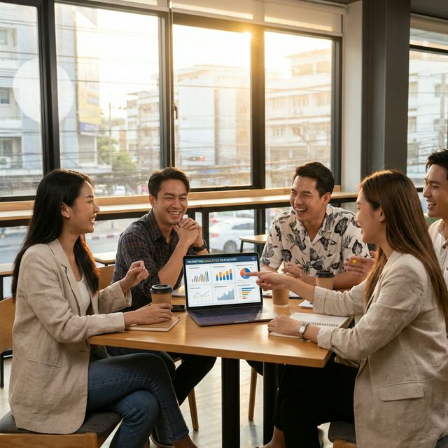 ทีมมาร์เก็ตติ้งกำลังวางแผน